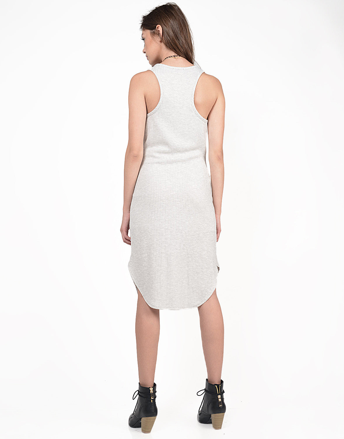 Ribbed Midi Knit Tank Dress - Medium – 2020AVE