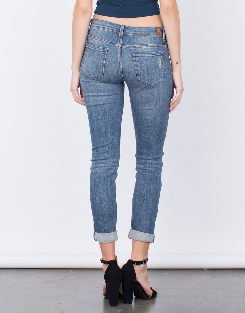 Download Ripped Up Jeans - Destroyed Skinny Jeans - Cropped Ankle ...