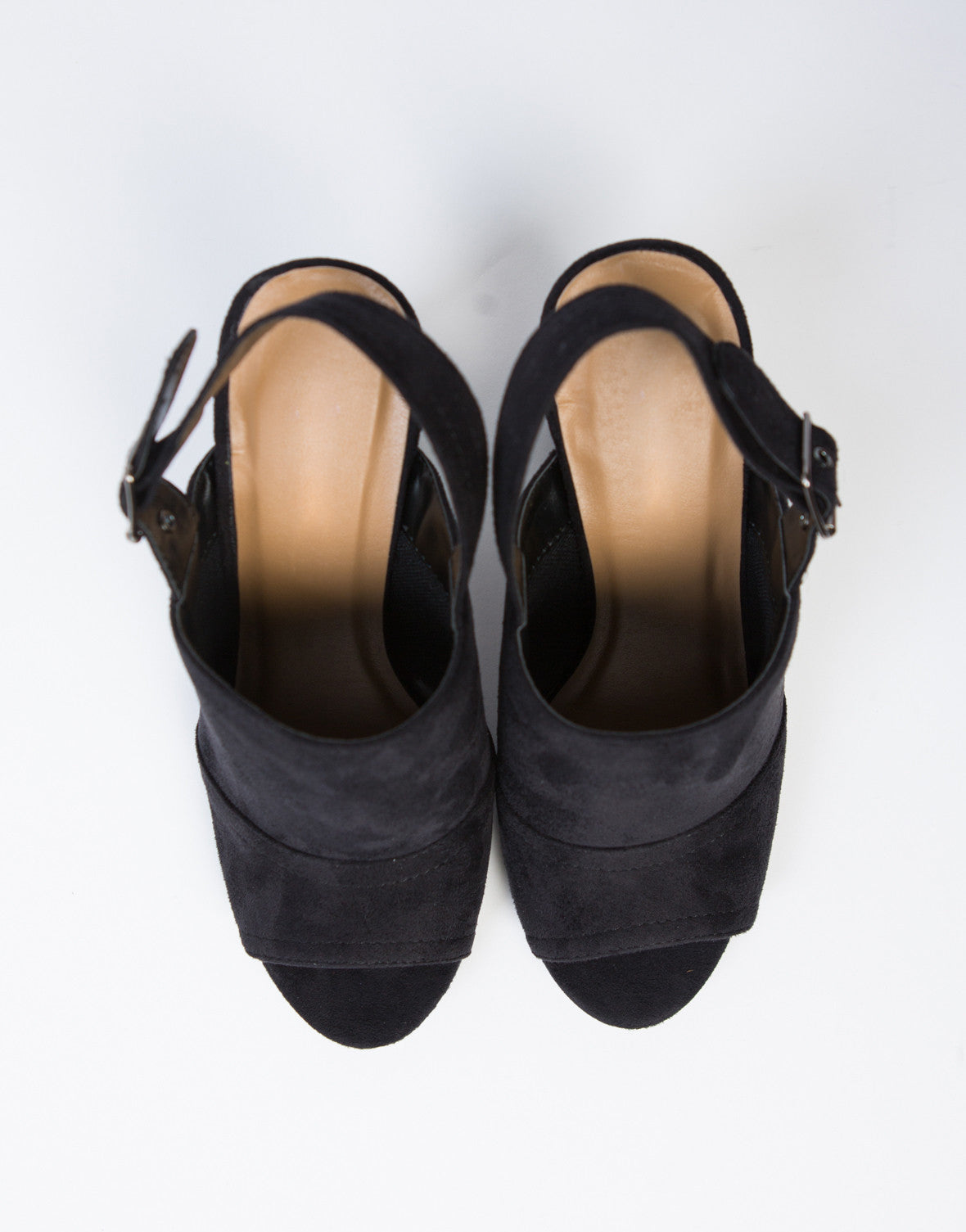 Slingback Suede Heels - Black Open Toe Heel Sandls – 2020AVE