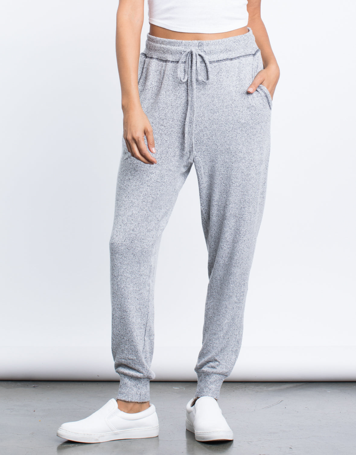 soft knit joggers