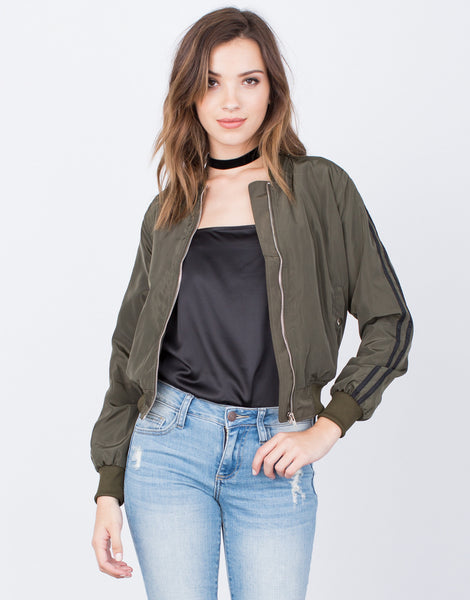 Sporty Zip Up Bomber - Lightweight Bomber Jacket – 2020AVE