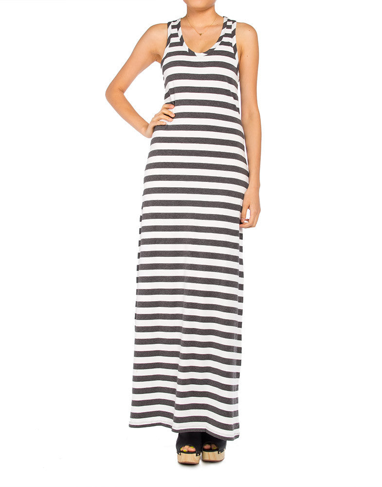 Striped Racerback Maxi Dress - Large – 2020AVE