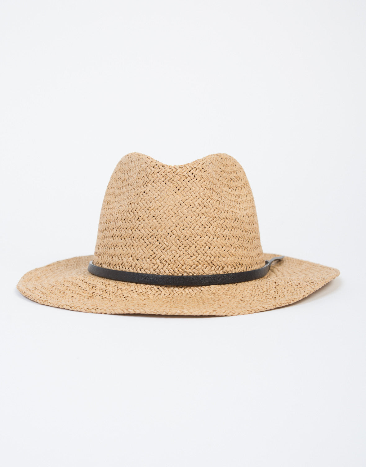 Structured Straw Hat - Tan Straw Hat - Lightweight Straw Fedora Hat ...