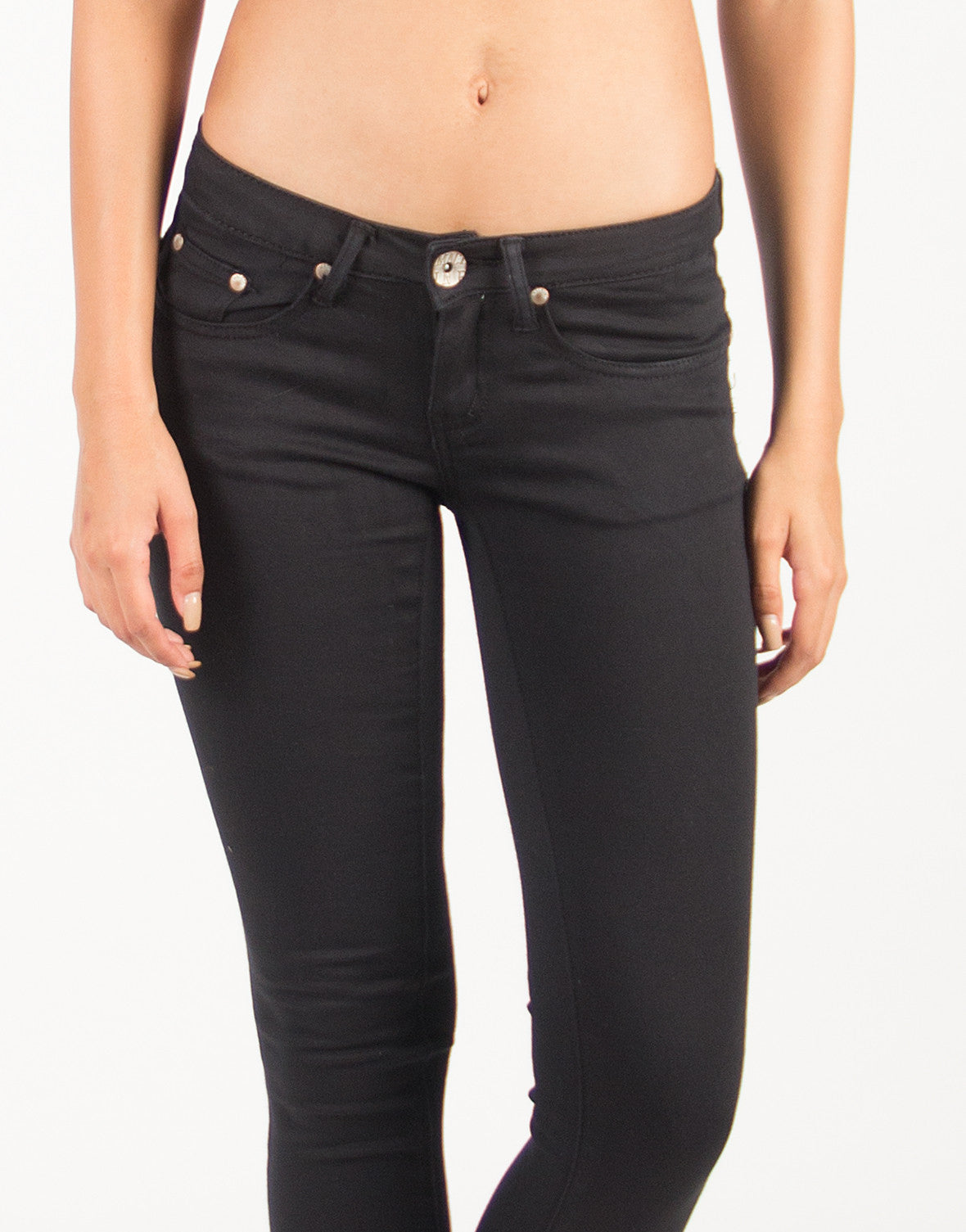 Super Stretchy Classic Black Skinny Jeans – 2020AVE