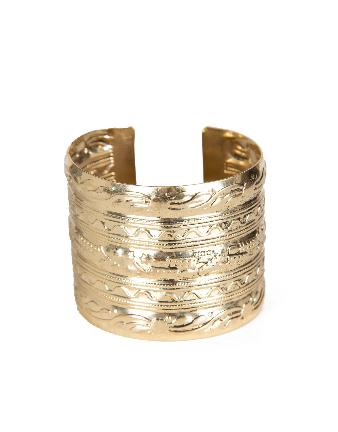 Textured Antique Cuff Bracelet - Gold – Jewelry – 2020AVE