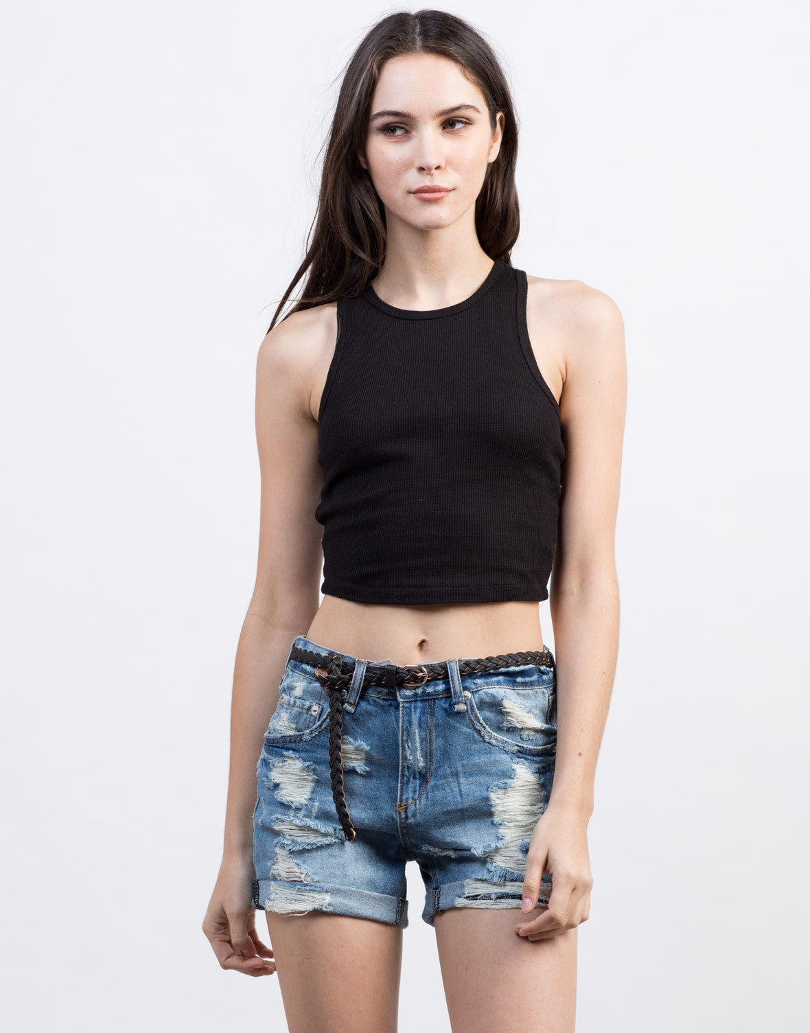 Thermal Crop Top - Crop Tank Top - Basic Tank - Ribbed Crop Top – 2020AVE