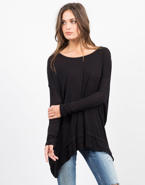 Twisted Open Back Top - Long Sleeve Top - Lightweight Top – 2020AVE