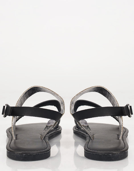 Two Toned Metallic Sandals – $16.00 – 2020AVE