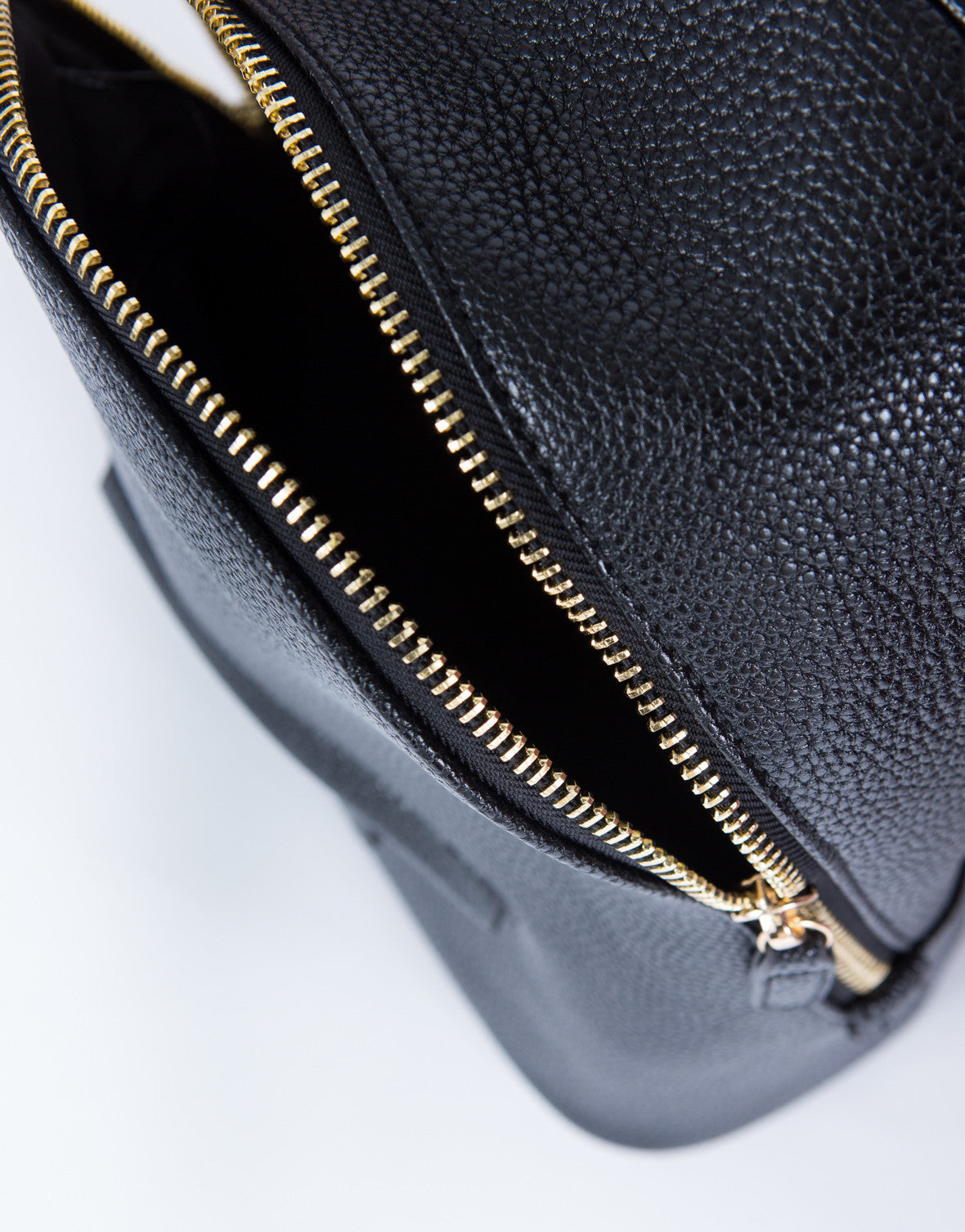Zipped Up Backpack - Black Leather Backpack - Black Zip Up Bag – 2020AVE