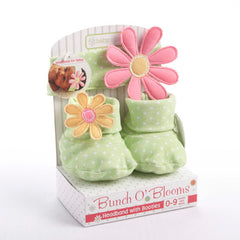 Adorable Flower Headband and Booties for Baby