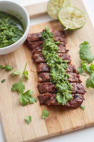 Skirt Steak with Chimichurri Sauce Recipe