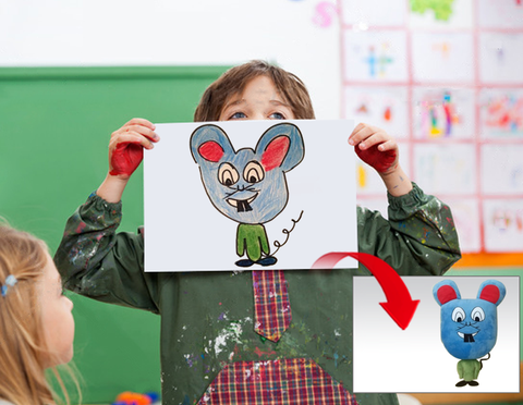 Turn your child's drawing into a stuffed animal