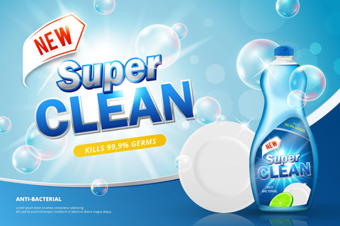 A Fake Antibacterial Dish Soap Brand