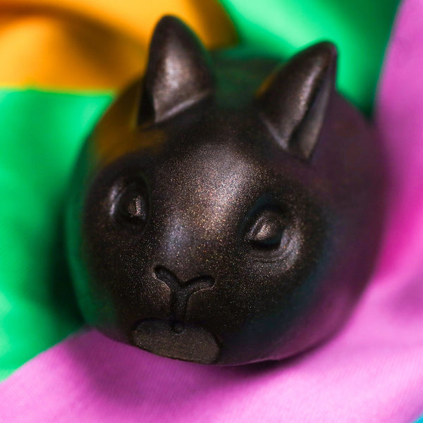 The roundedest and most adorable chocolate bunny you've ever seen.