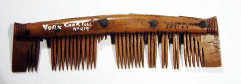 A comb recovered from an excavation of a Viking site