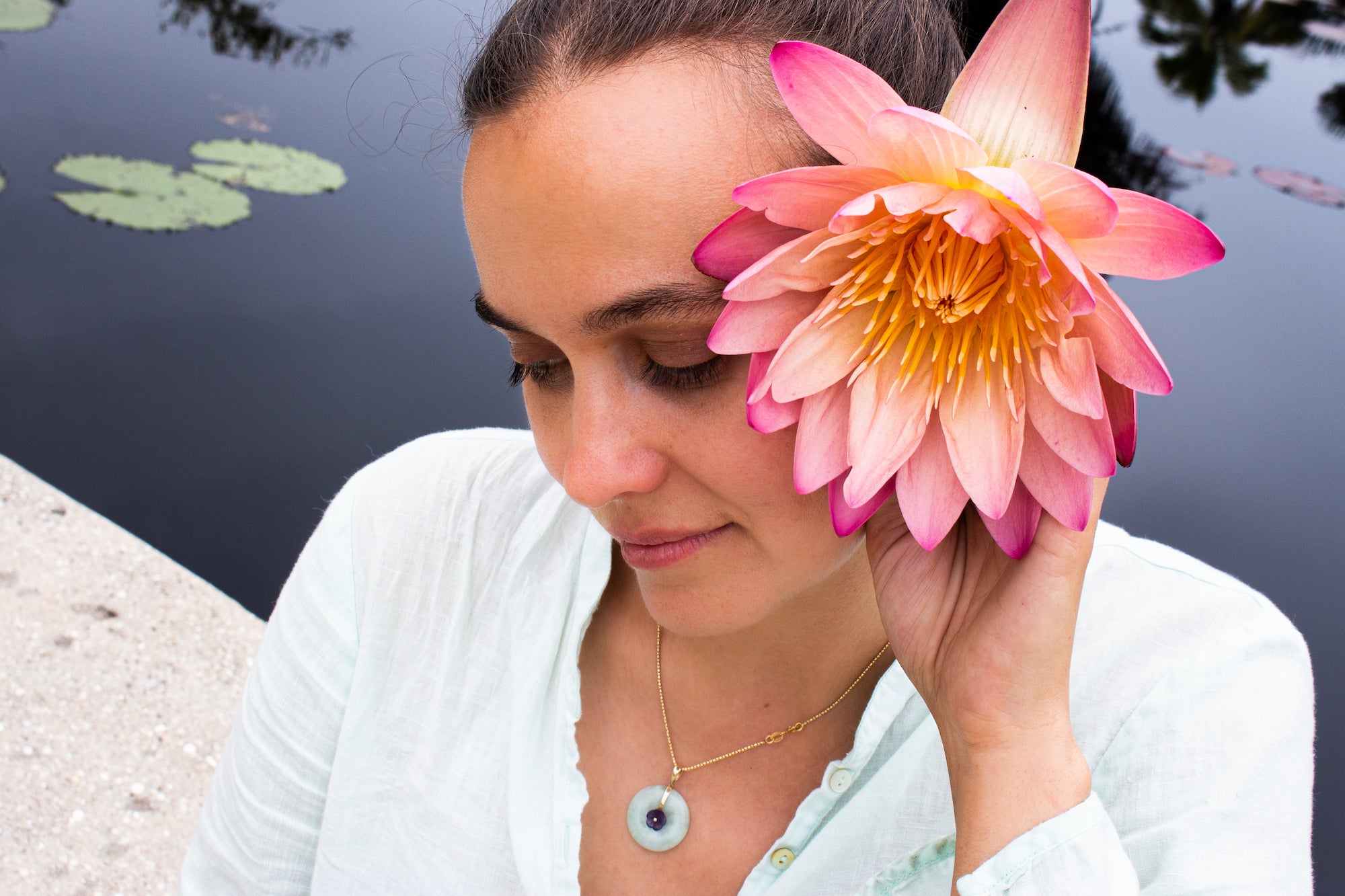 Person with Flower in Their Hair