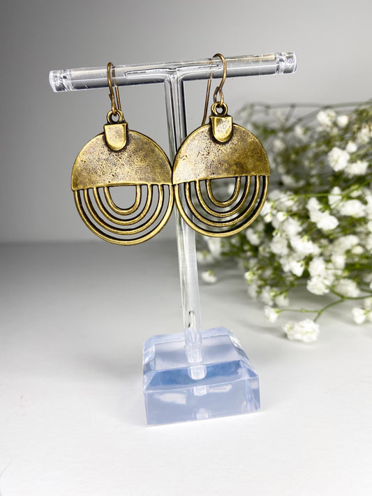 Blue tigers eye, blue butterfly charms, gold metal earrings. – Andria  Bieber Designs