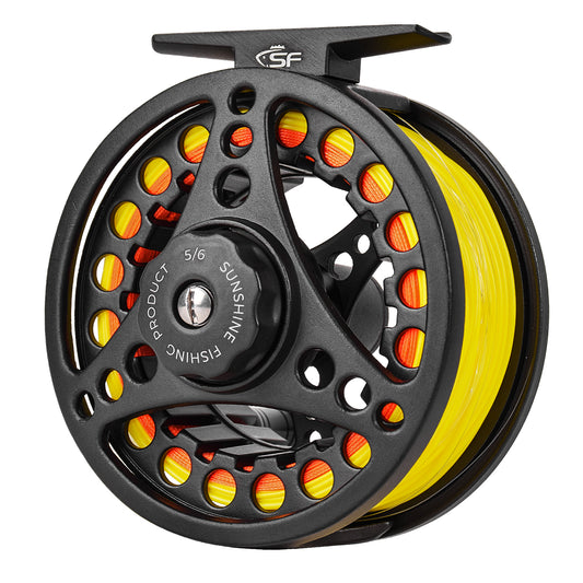 SF Large Arbor Fly Fishing Reel with Aluminum Alloy Body 3/4wt 5