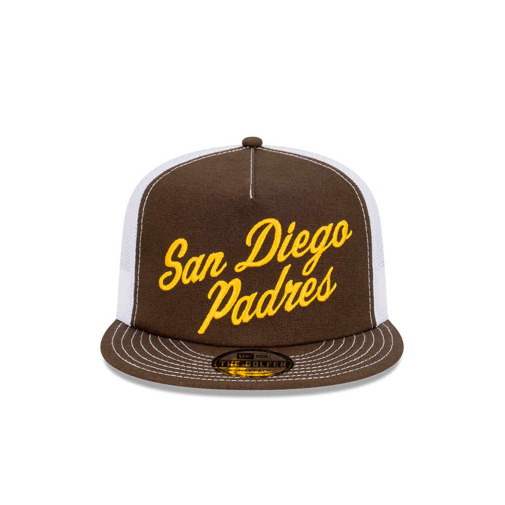 New Era San Diego Padres White/Brown Crest 9FIFTY Snapback Hat