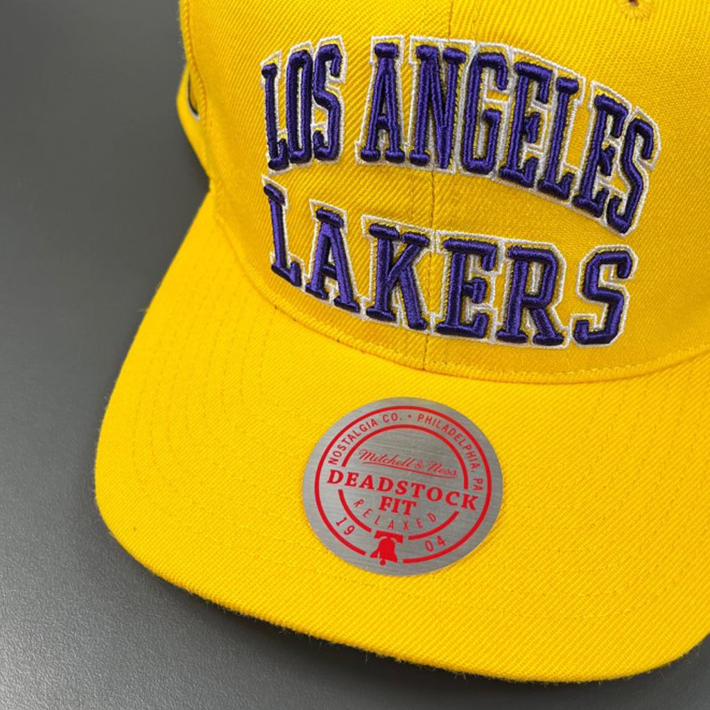 Mitchell & Ness Los Angeles Lakers NBA 50th Anniversary Edition Red Line  Flex Snapback Cap