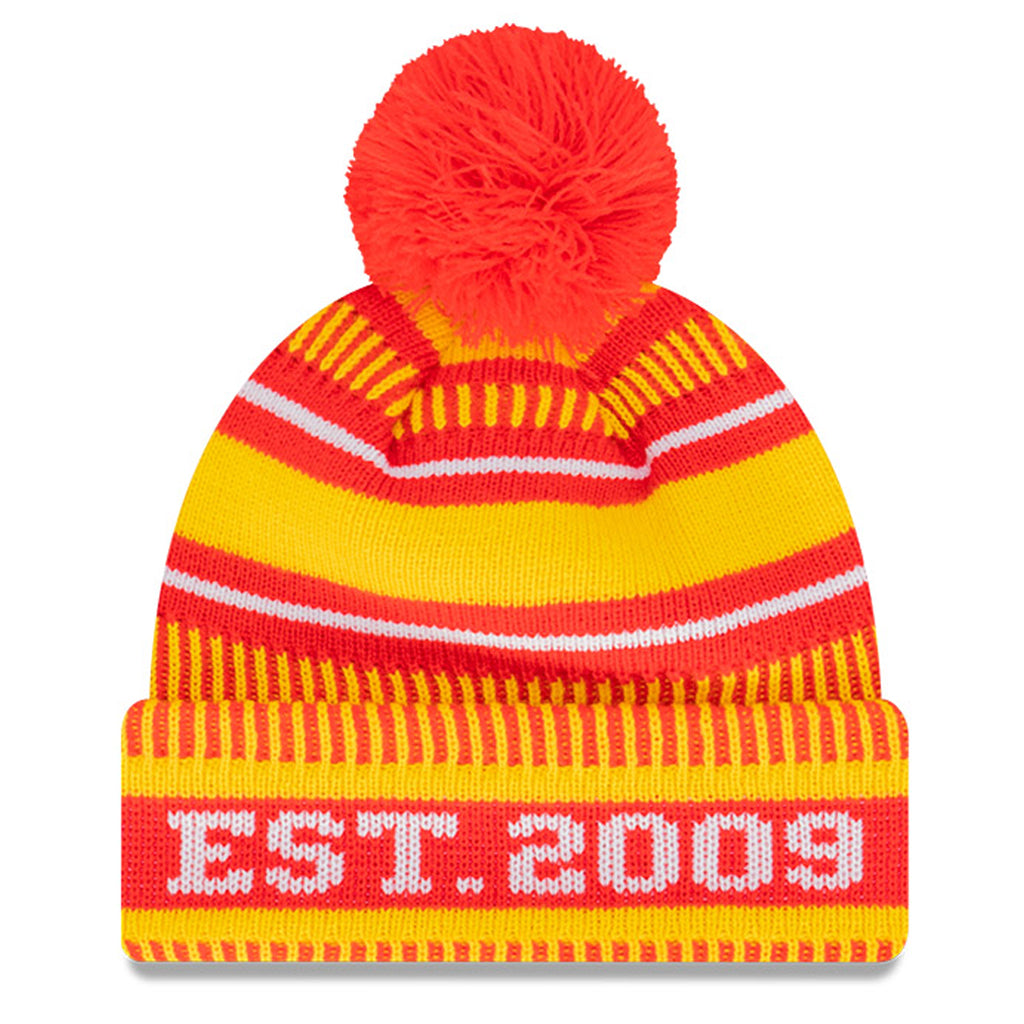 Kansas City Chiefs Beanie - Red NFL 2022 Waffle Pom Knit - New Era