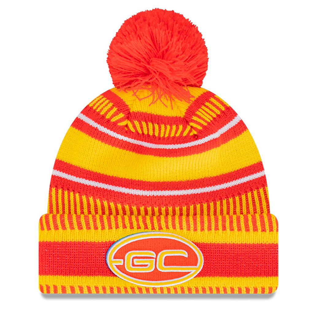 gold coast suns beanie