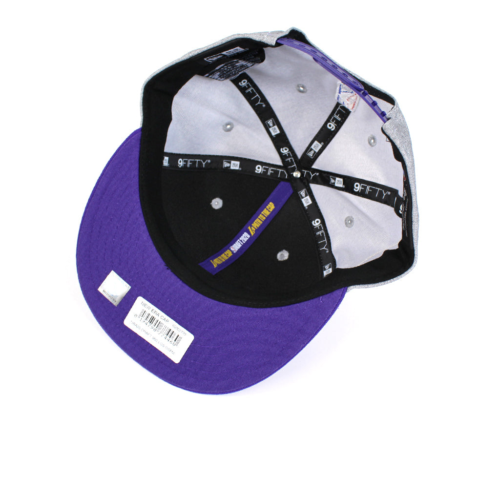 LA Lakers New Era Team Print 950 Snapback Purple - The Locker Room