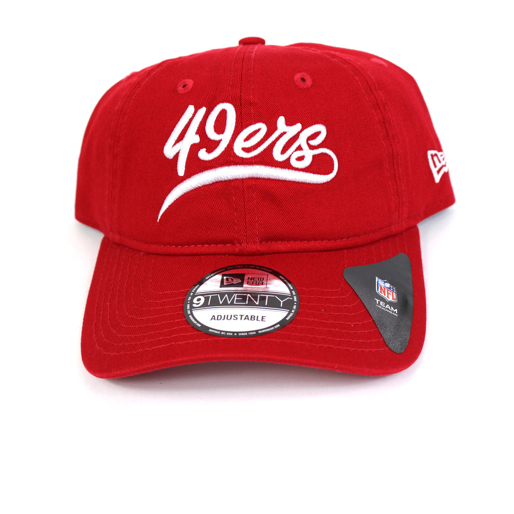 San Francisco 49ers Cap Red Nfl Script Strapback New Era Hat Locker
