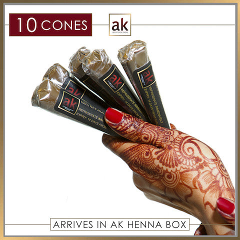 ik betwijfel het catalogus emotioneel 10 Ready To Use Henna Cones – Ash Kumar Products USA