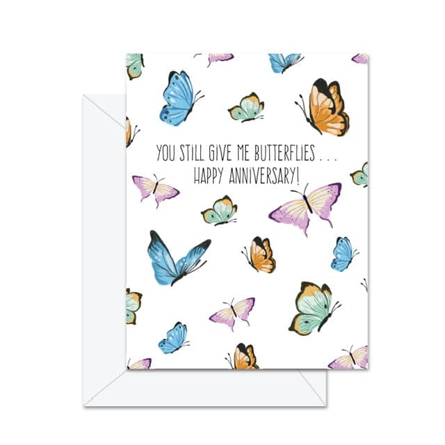 Butterflies Anniversary Card Jaybee Design Inkwell Modern Handmade