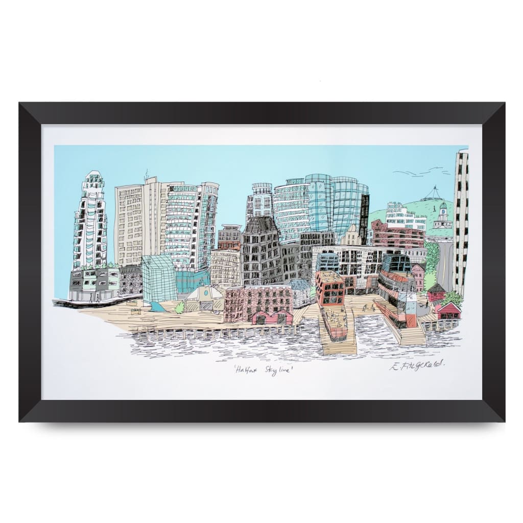 Inkwell Modern Handmade - Halifax Skyline 22x15 Print