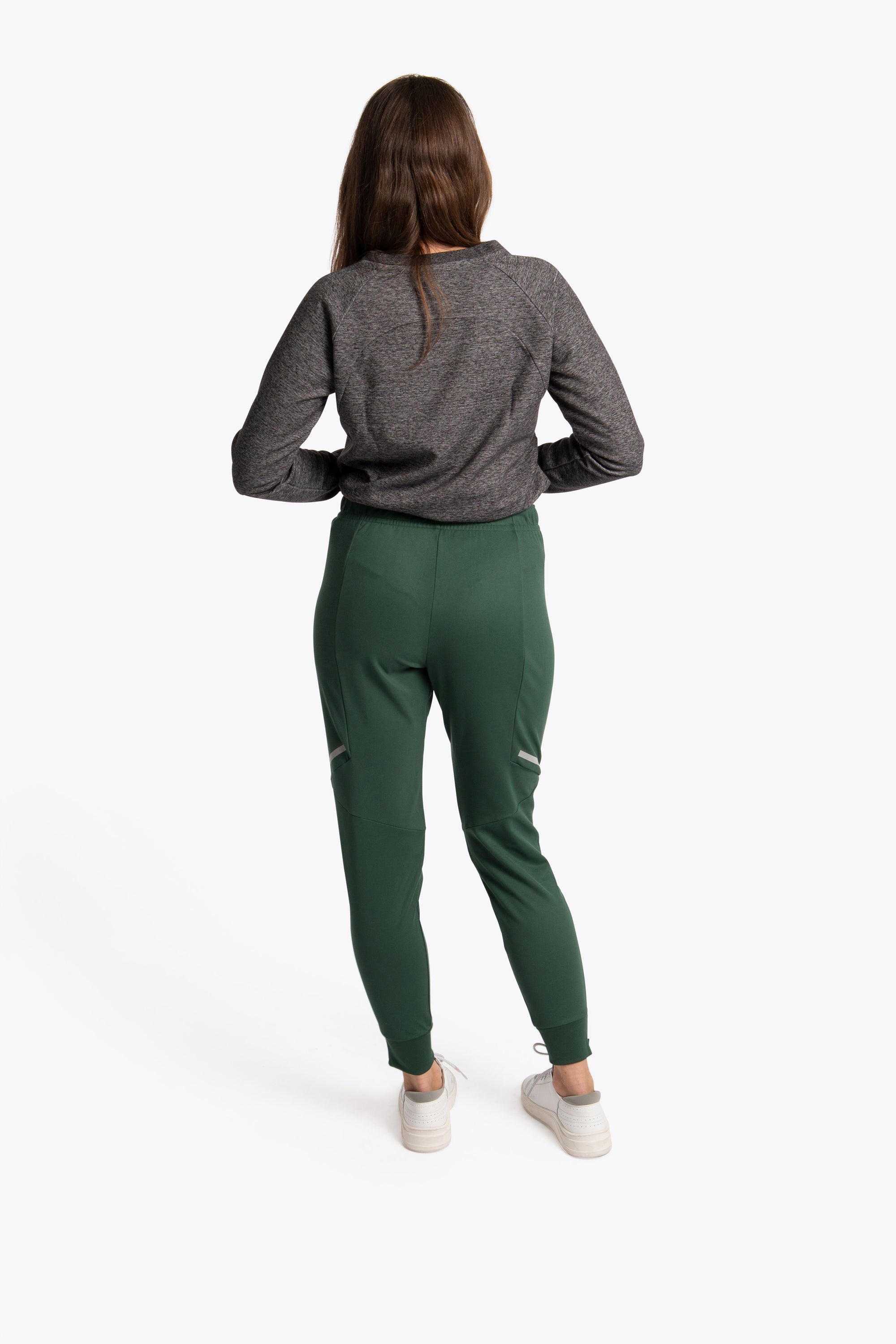 womens green track pants