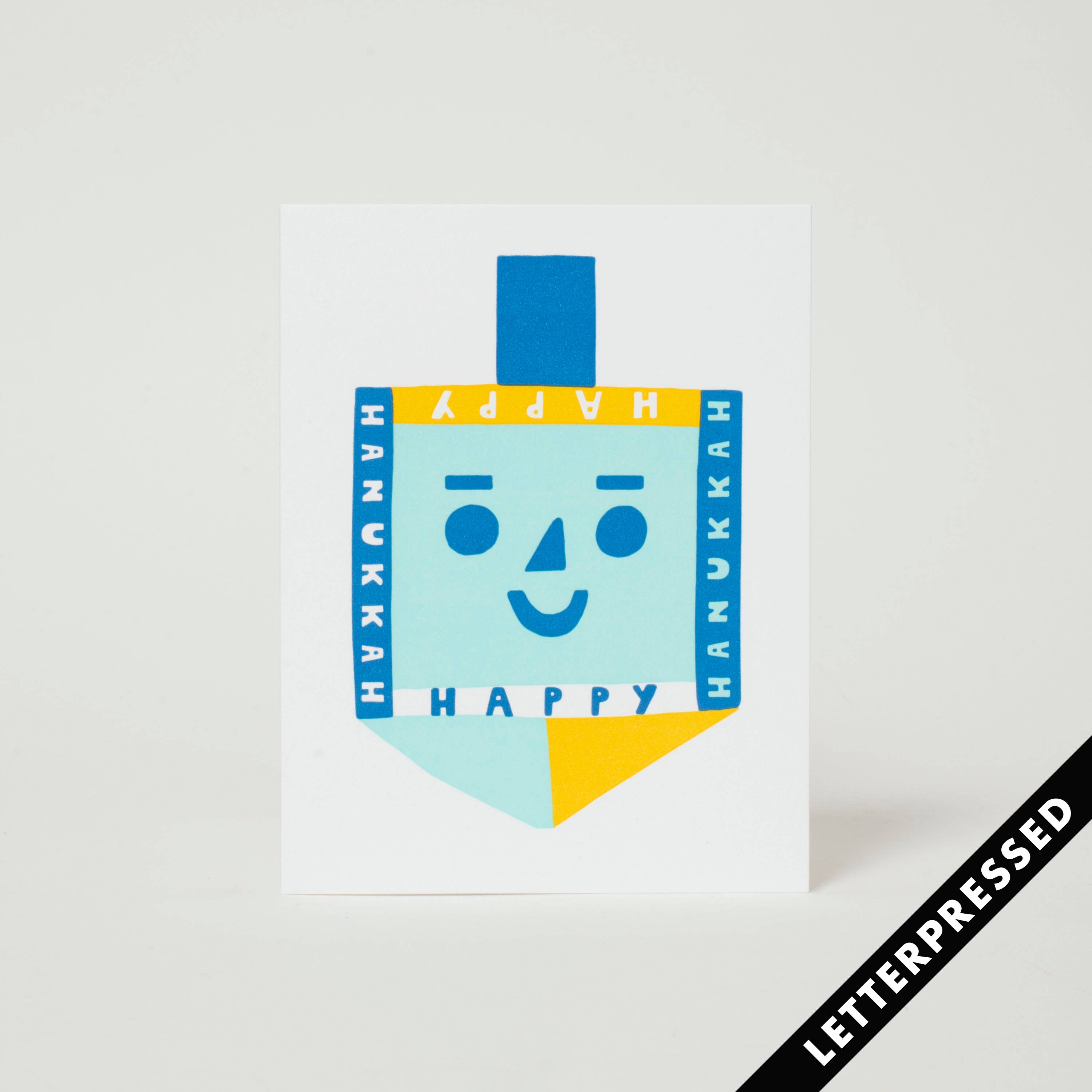 Hanukkah Dreidel Card