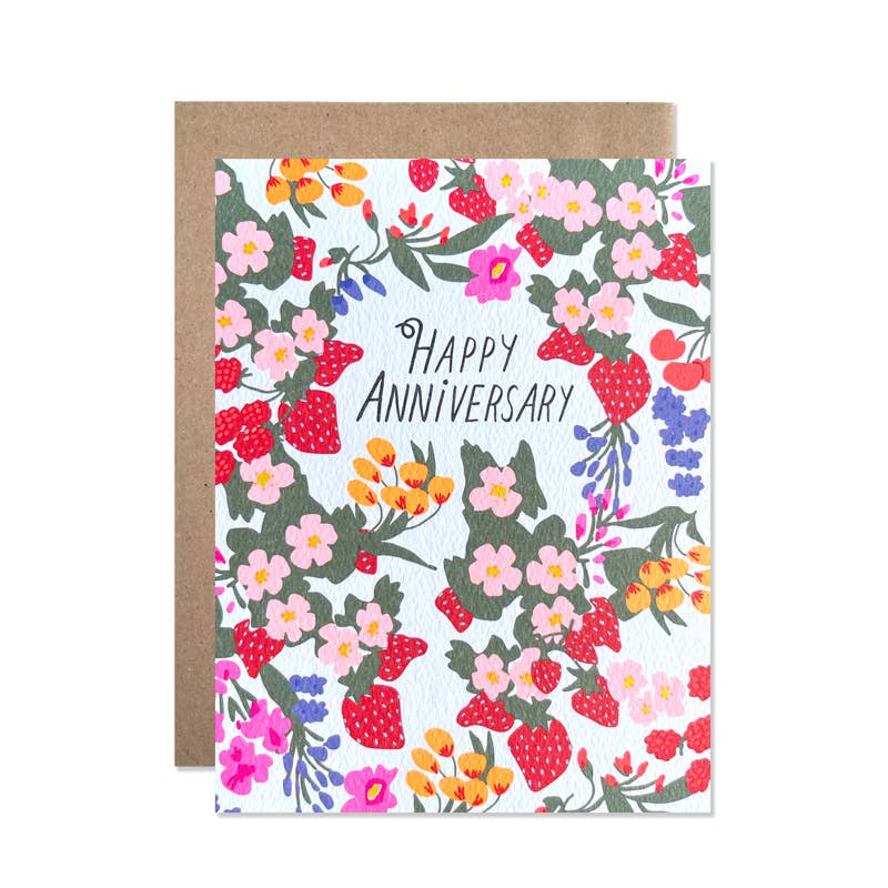 Anniversary Fruits & Flowers Card