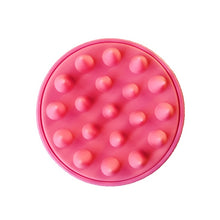 Charger l&#39;image dans la galerie, Brosse de shampooing de massage exfoliant pour le cuir chevelu - Dents moyennes (rose)