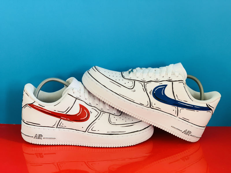 cartoon air force ones