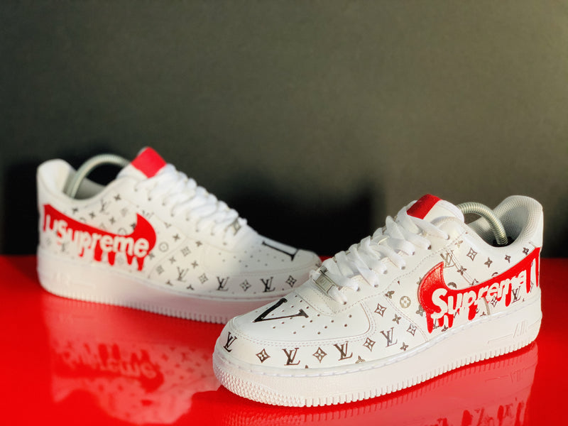 louis vuitton x supreme x nike air force 1