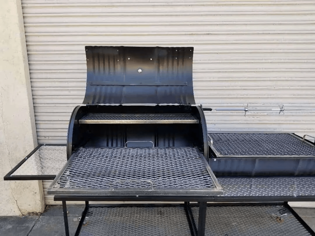 Moss Grills Ranch Style Custom BBQ Grill Smoker / Charcoal, Rotisserie ...