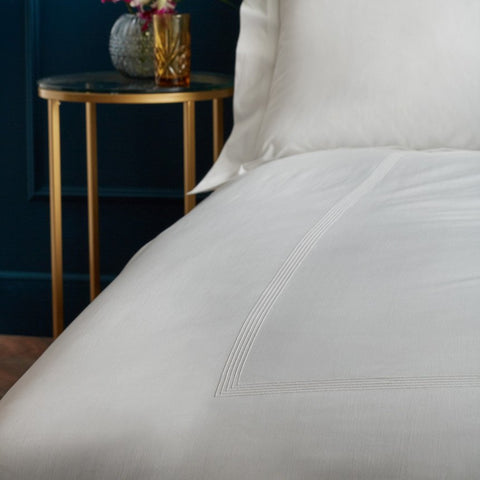Peter Reed Deluxe Cotton Percale 5 Row Cord Bed Linen Collection