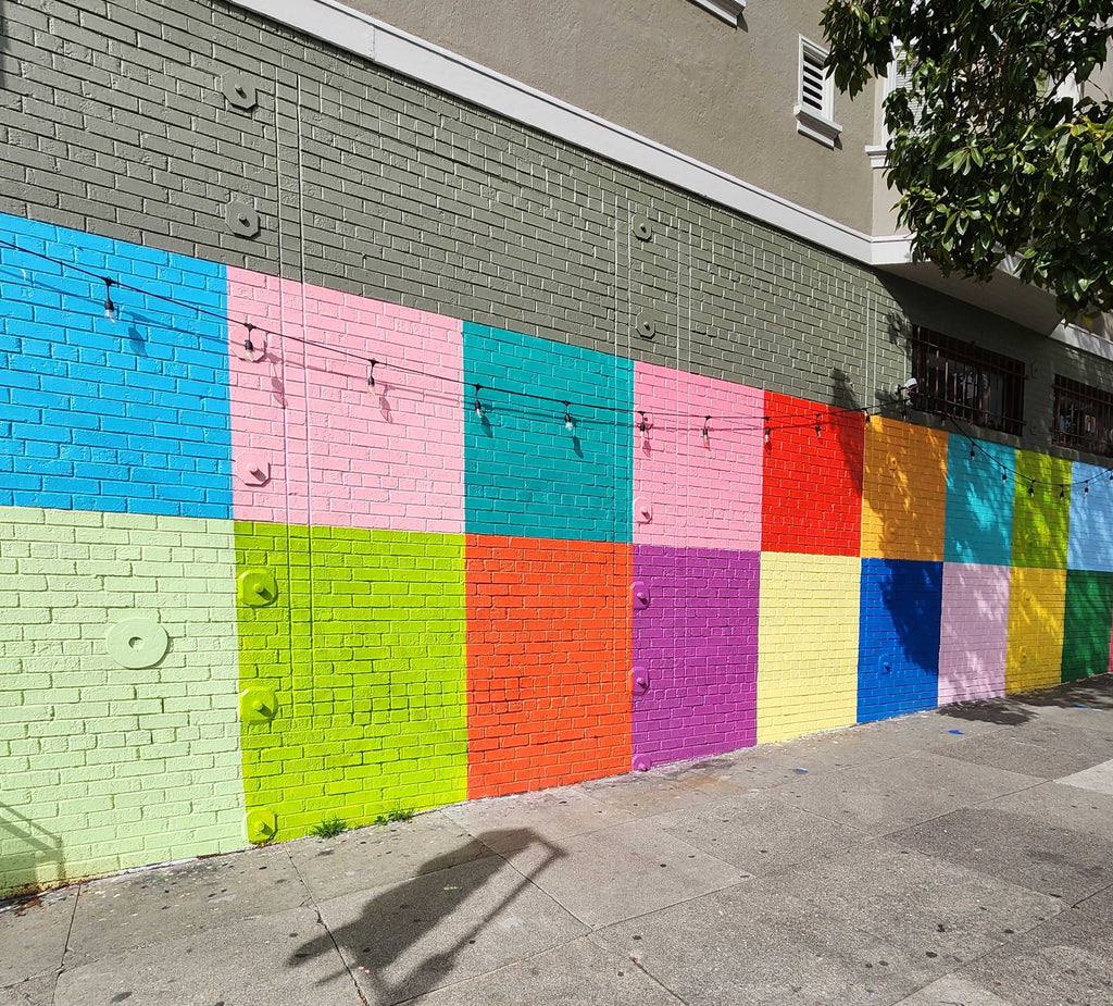 Local Color Hayes Street mural painted by Erin Fong