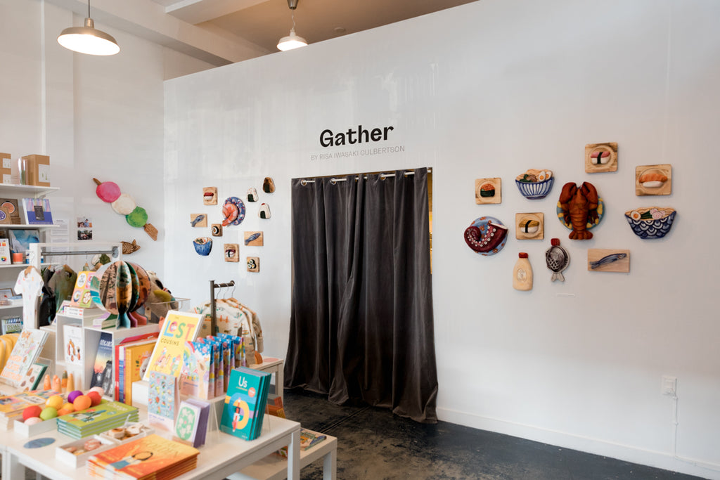 Gallery wall of Gather by Risa Iwasaki Culbertson