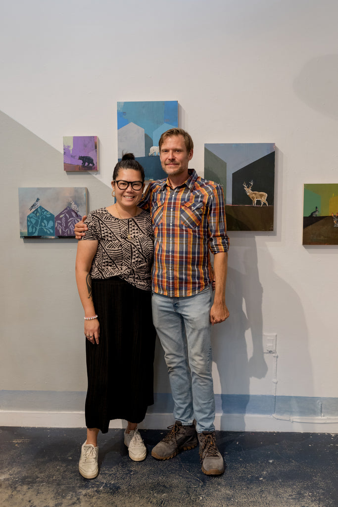 Rare Device Owner Giselle Gyalzen and artist Michael McConnell