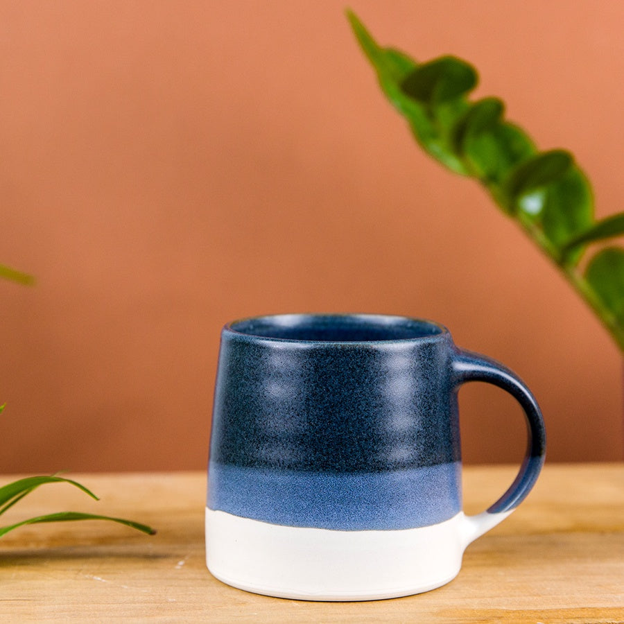 Slow Style Coffee Mug - Navy x White