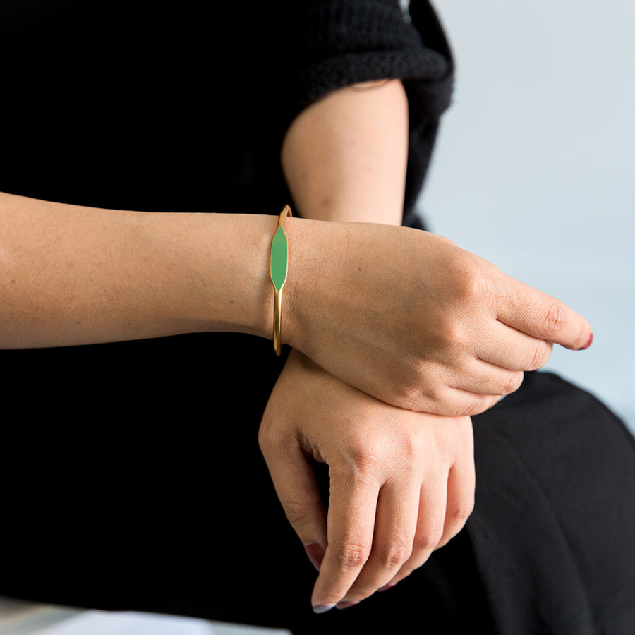 Brass Bracelet - Grass