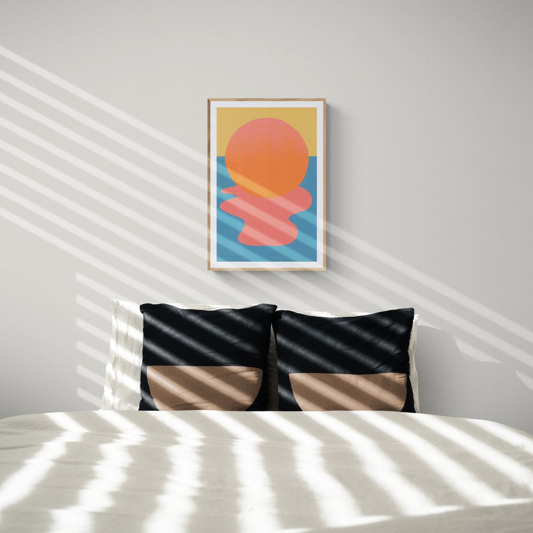 Ocean Beach At Sunset Print