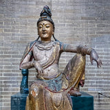 tie guan yin statue wood