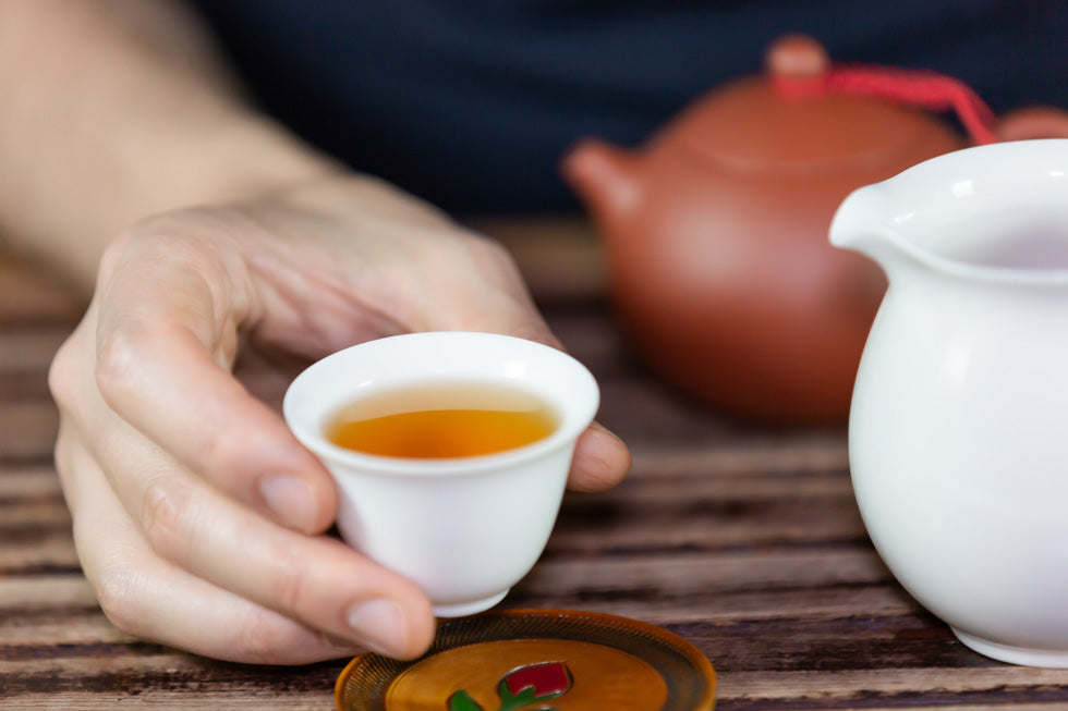 tea cup filled with tea