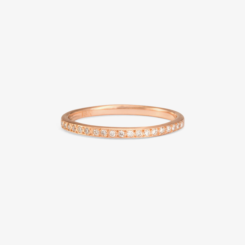 White Diamond Half-Eternity Band | Satomi Kawakita Jewelry