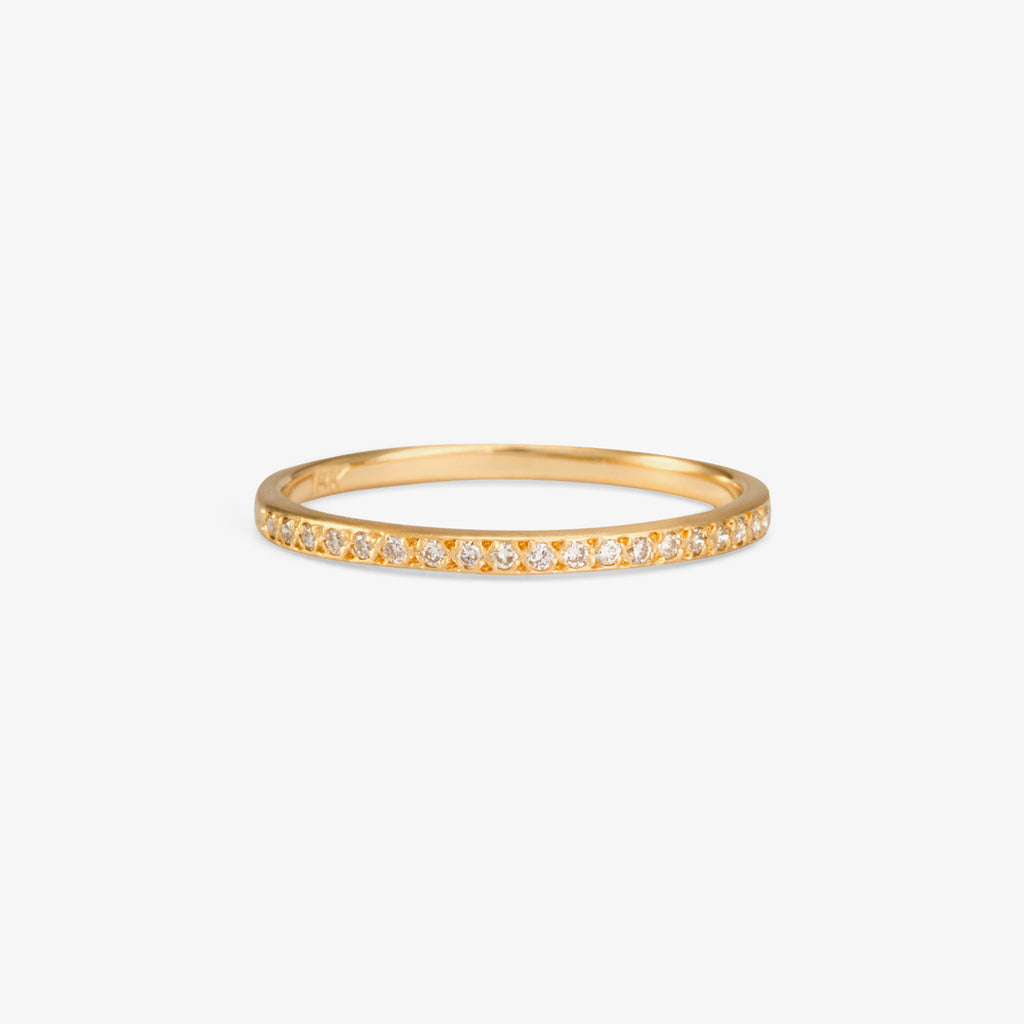 White Diamond Half-Eternity Band | Satomi Kawakita Jewelry