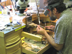 Steve at his bench.